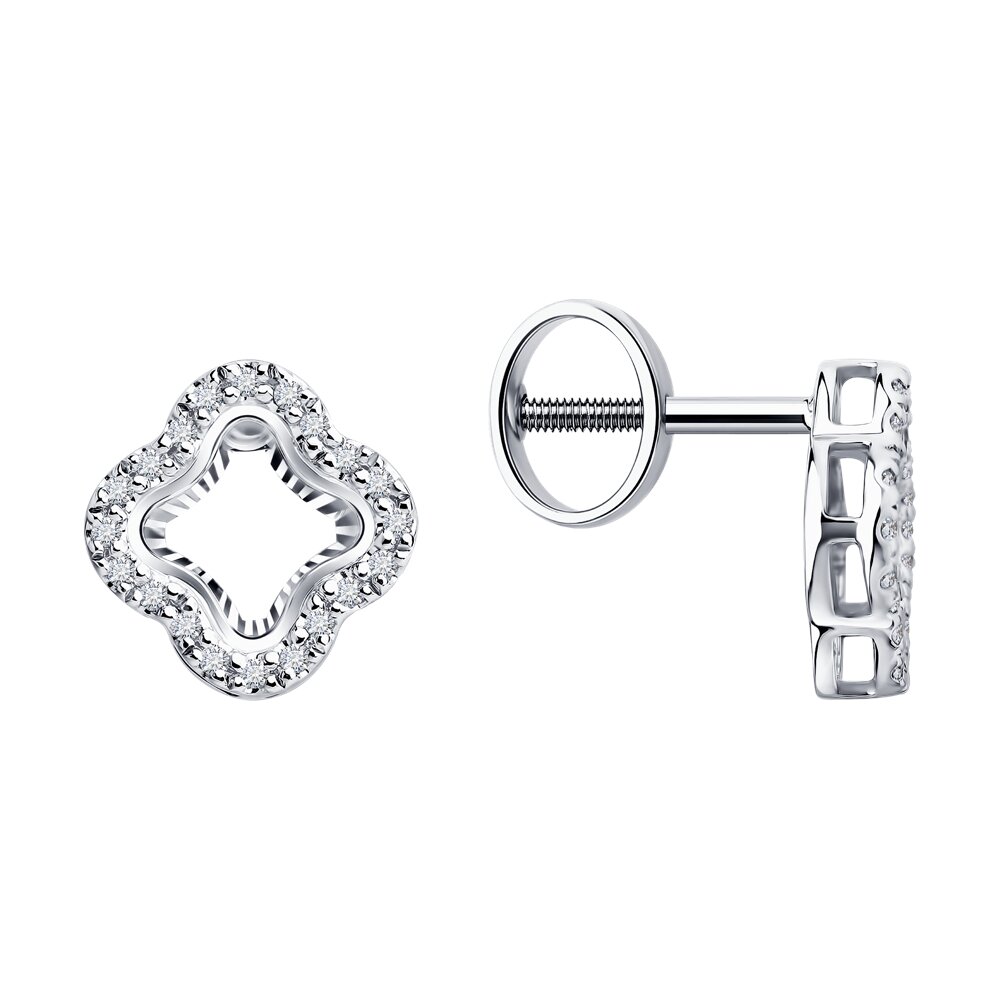 

Серьги из золота SOKOLOV 1022366-3, бриллиант, 1022366-3