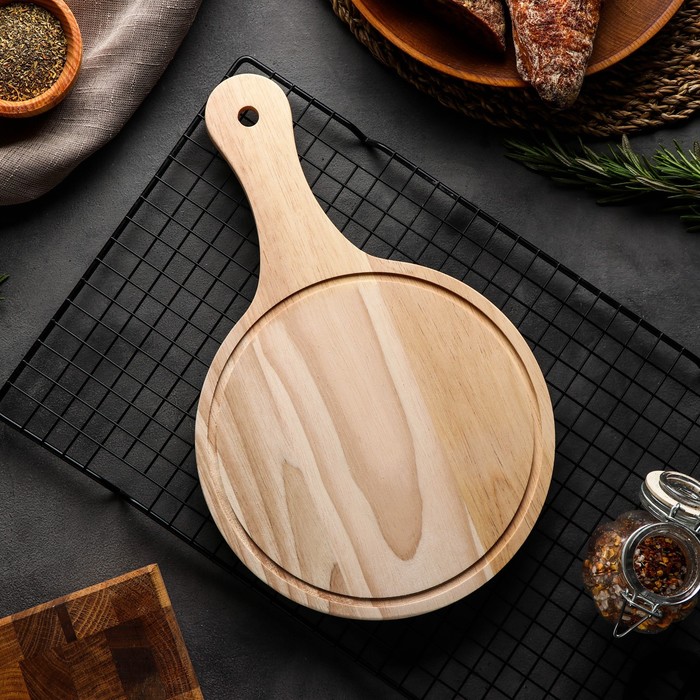 

Доска для подачи «Дубрава», 32x20 см, дуб, Бежевый