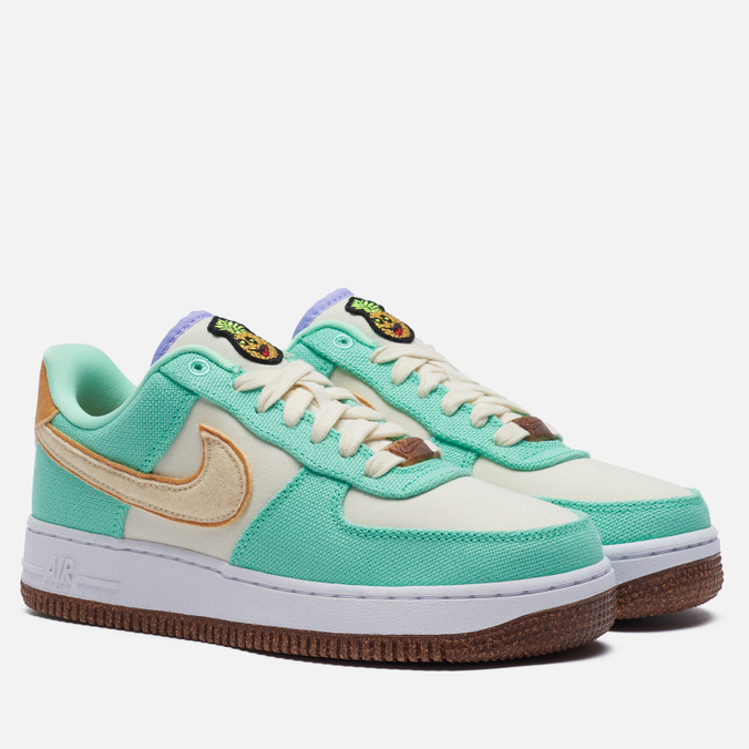 фото Кроссовки женские nike air force 1 07 lx pinapple зеленые 40.5 eu