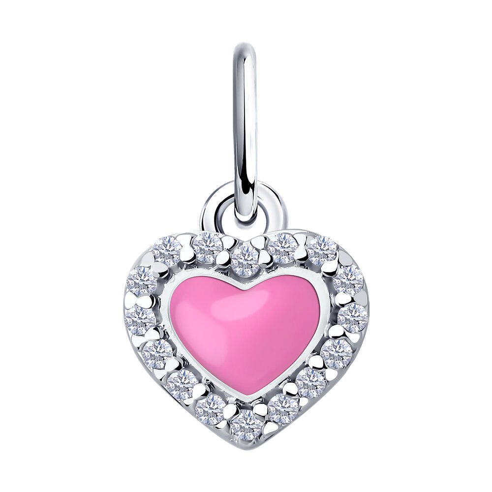 

Подвеска из серебра Diamant 94-130-02202-1, фианит/эмаль, 94-130-02202-1