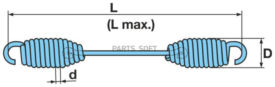 05.397.58.03.0 Возвратная Пружина 268X34x5.0bpw Sn4218-4222 BPW 0539758030