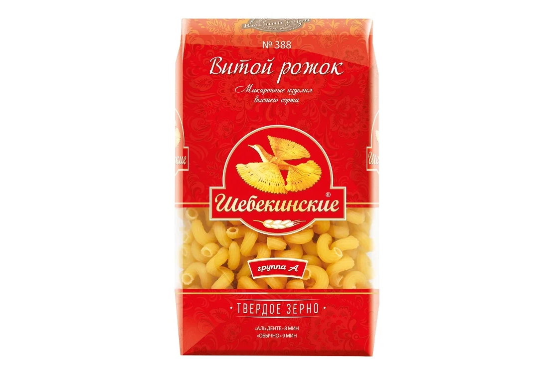 

Макаронные изделия Шебекинские рожок витой №388, 450 г x 20 шт, Шебекинские