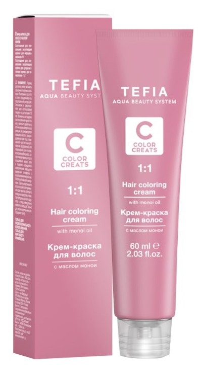 фото Краска для волос tefia color creats светлый брюнет 5.0 60 мл