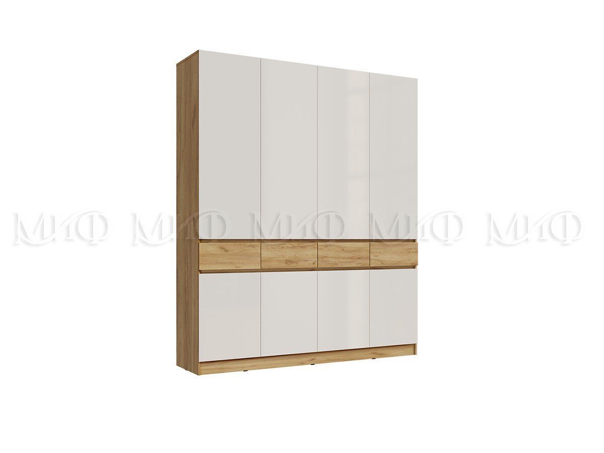 

Шкаф 4-х ств. Роджина, Белый, Шкаф распашной_Wardrobe 4 st. Rogina White_Фабрика МИФ