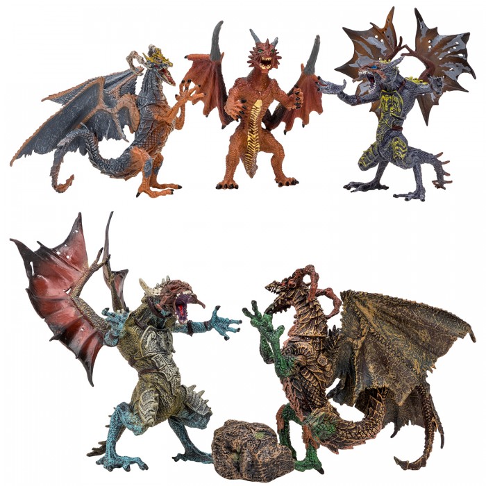 Фигурки Masai Mara Мир драконов 5 драконов игрушек 1 аксессуар MM207-003,  - купить со скидкой