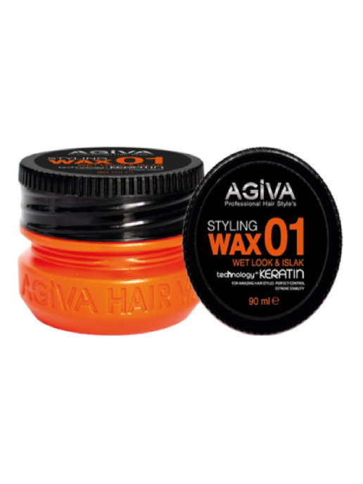 Кератиновый Воск для волос AGIVA Keratin Wax 01 Wet 90 мл