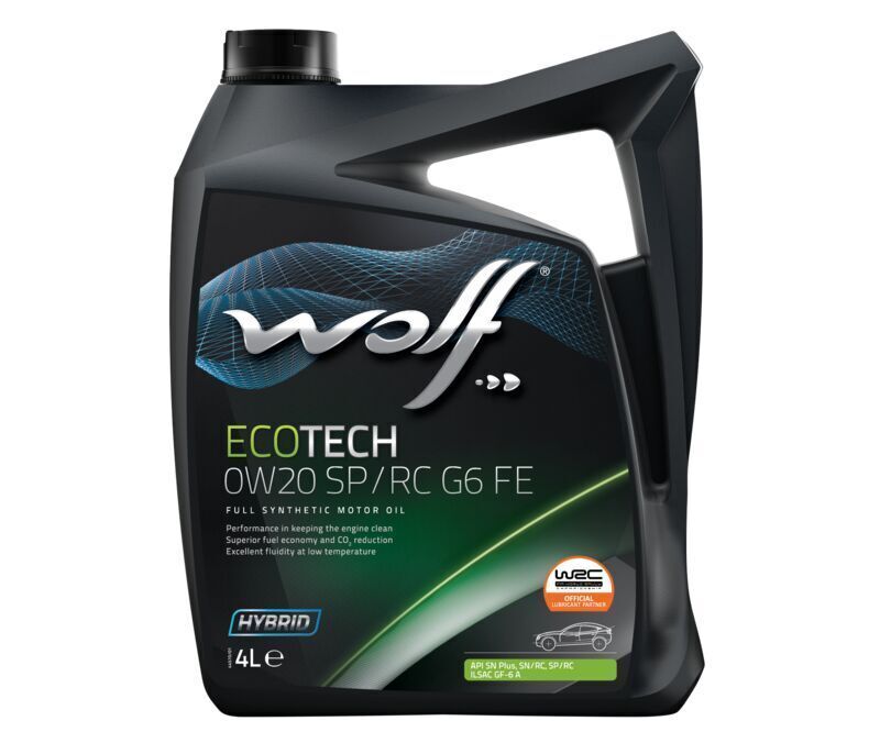 Моторное масло Wolf EcoTech SP/RC G6 FE 0W20 4 л