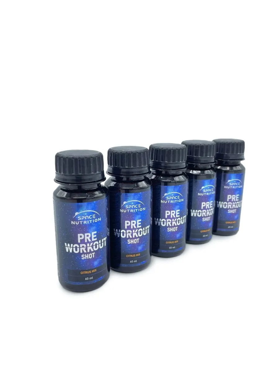 фото Предтренировочный комплекс, space nutrition, вкус-цитрусовый микс, 5 шт по 60 ml