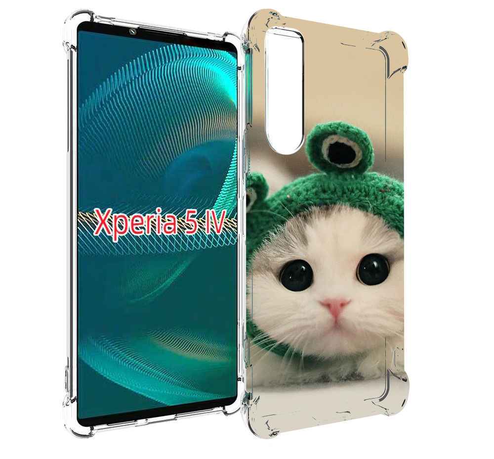 

Чехол MyPads кот-лягушка детский для Sony Xperia 5 IV (5-4), Прозрачный, Tocco