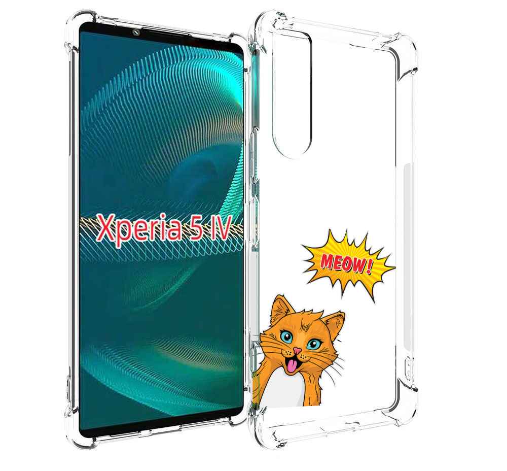 

Чехол MyPads кот-мяу детский для Sony Xperia 5 IV (5-4), Прозрачный, Tocco