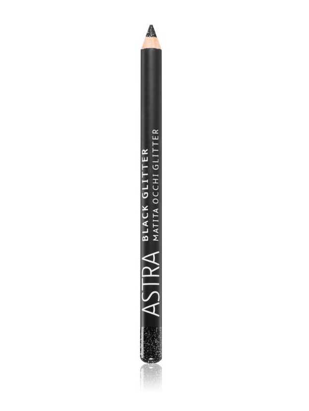 Карандаш для глаз Astra Black Glitter контурный тон BG Черный 7 г карандаш для глаз astra pure beauty контурный тон 01 4 г