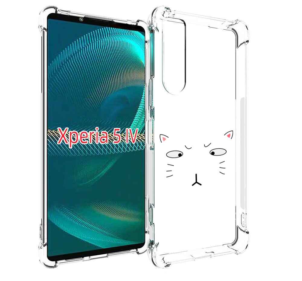 

Чехол MyPads кот-части-лица для Sony Xperia 5 IV (5-4), Прозрачный, Tocco