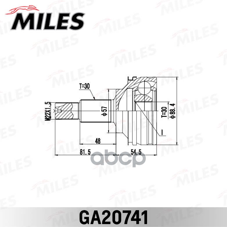 

Шрус Lехus Is250/350 Аwd 05-13 -Нар. MILES ga20741