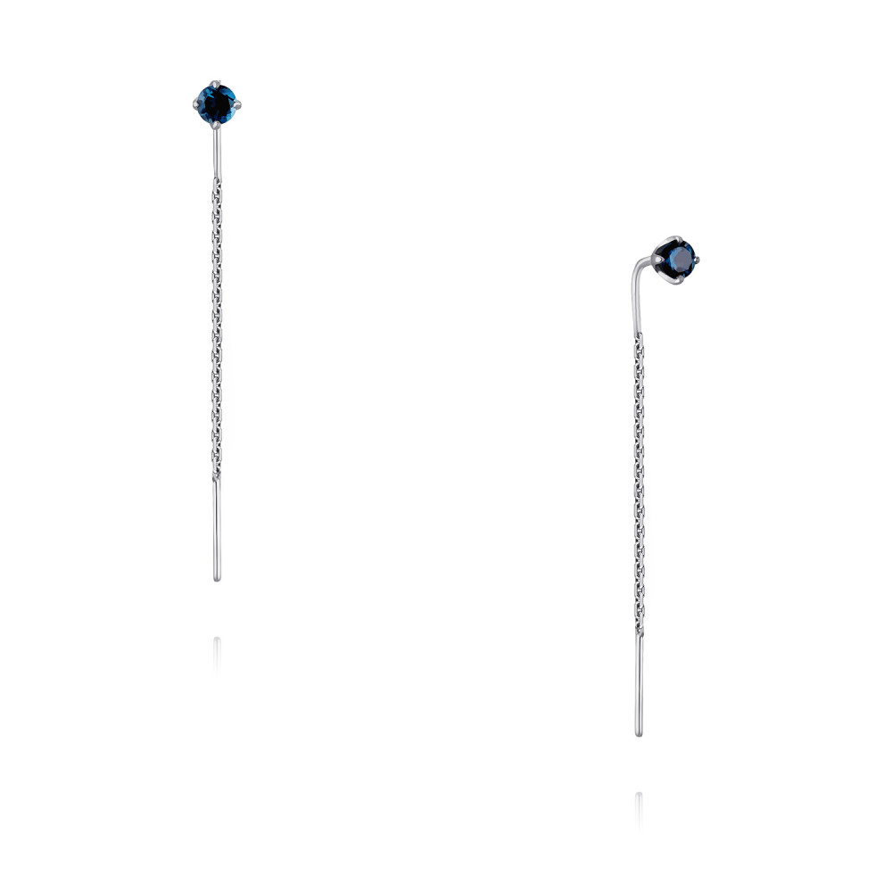 

Серьги продевки из золота ADAMAS 25037199/01-А51Д-660, топаз, 25037199/01-А51Д-660