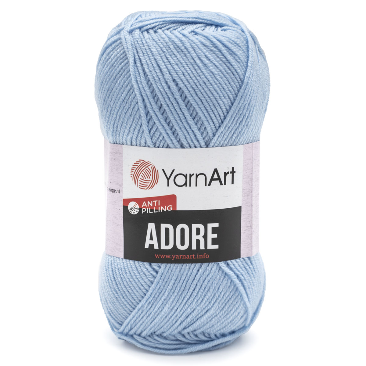 фото Пряжа yarnart 7730460_00022 adore 340 голубой
