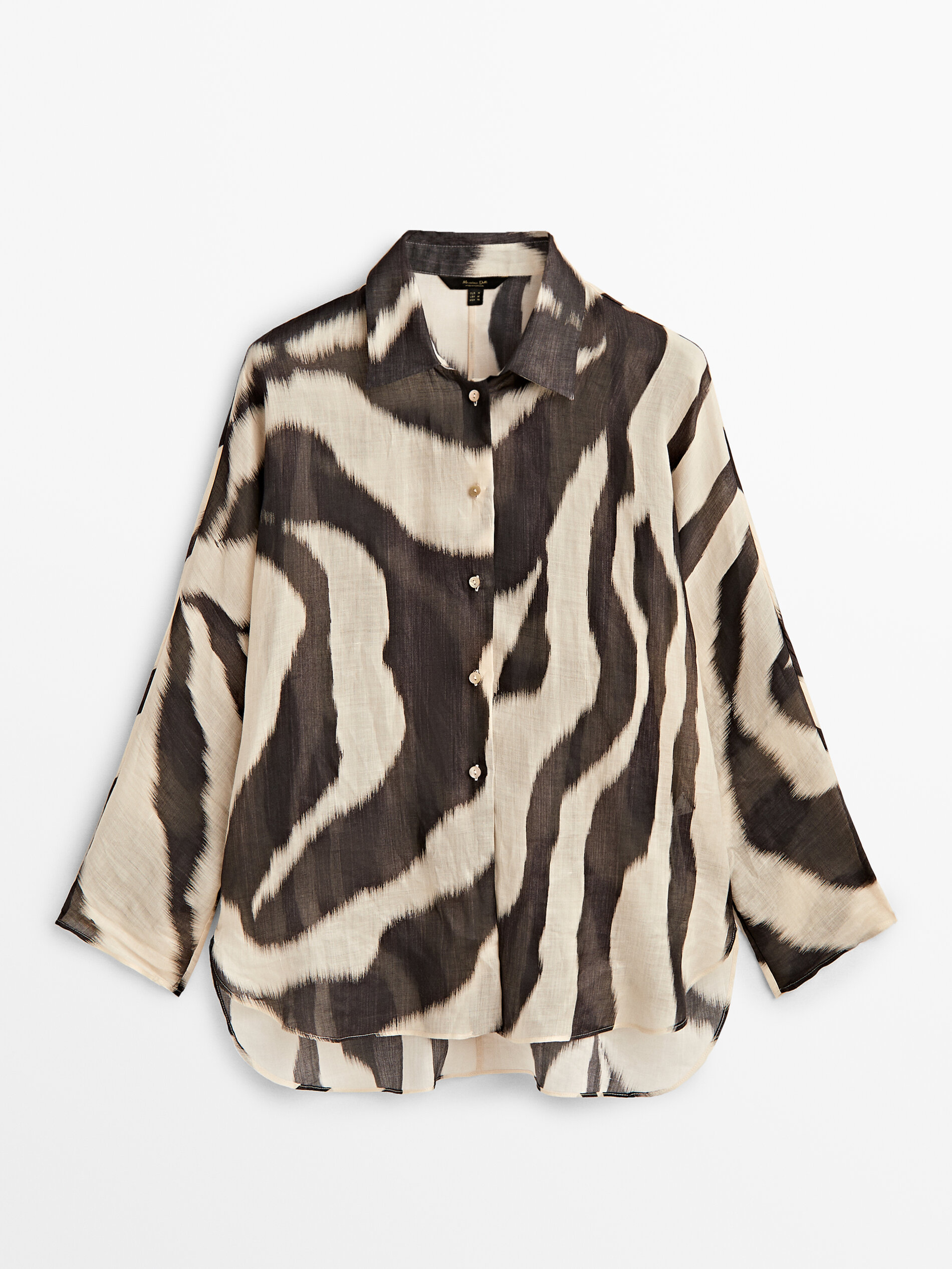 

Блуза женская Massimo Dutti 05101818800 черная S, 05101818800