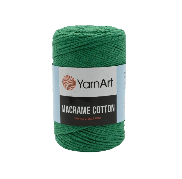 фото Пряжа yarnart 7730463_00012 macrame cotton 759 изумрудный