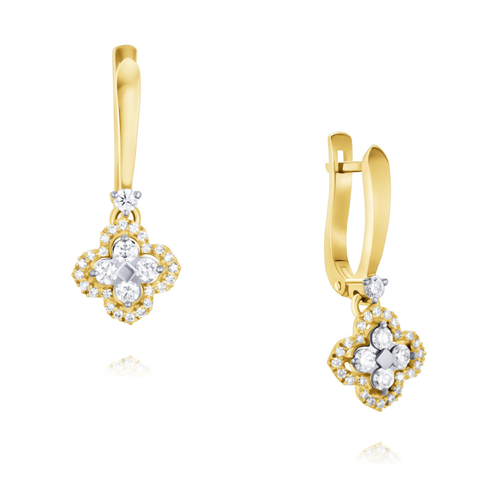

Серьги из золота ADAMAS 24038524/01-А55Д-41, бриллиант, 24038524/01-А55Д-41