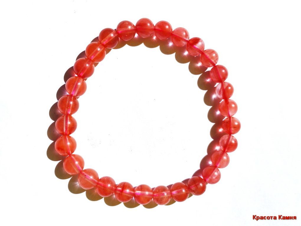 

Браслет из резины р. 20 Красота камня Халцедон, халцедон, Халцедон