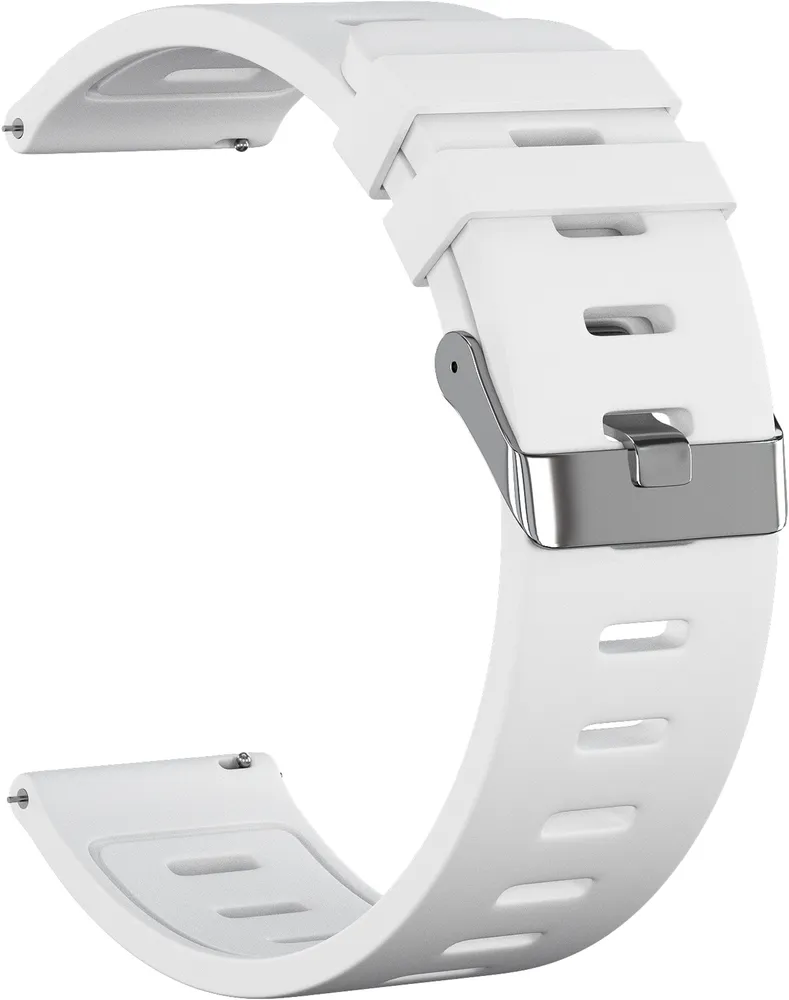 

Ремешок силиконовый GSMIN Italian Collection 22 для Xiaomi Imilab KW66 (Белый)