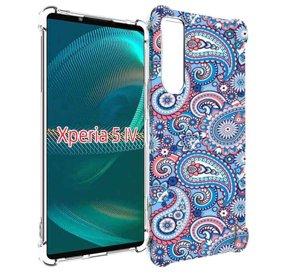 

Чехол MyPads красивый голубой арнамент для Sony Xperia 5 IV (5-4), Прозрачный, Tocco