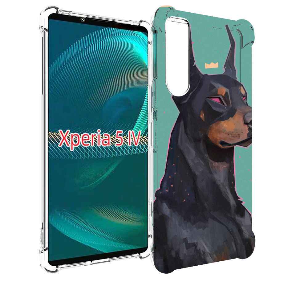 

Чехол MyPads красивый-доберман для Sony Xperia 5 IV (5-4), Прозрачный, Tocco