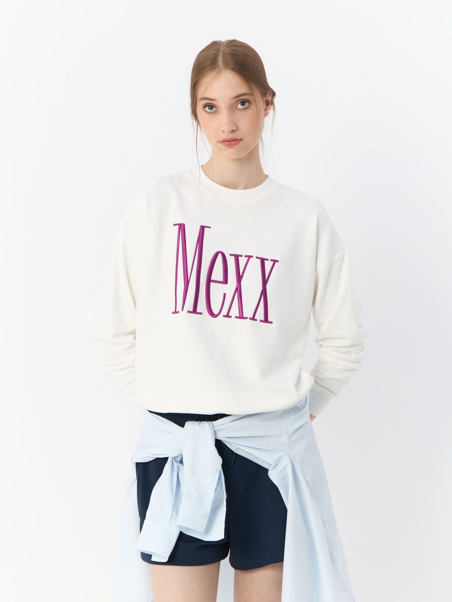 

Свитшот женский MEXX TU1844036W белый XL, TU1844036W