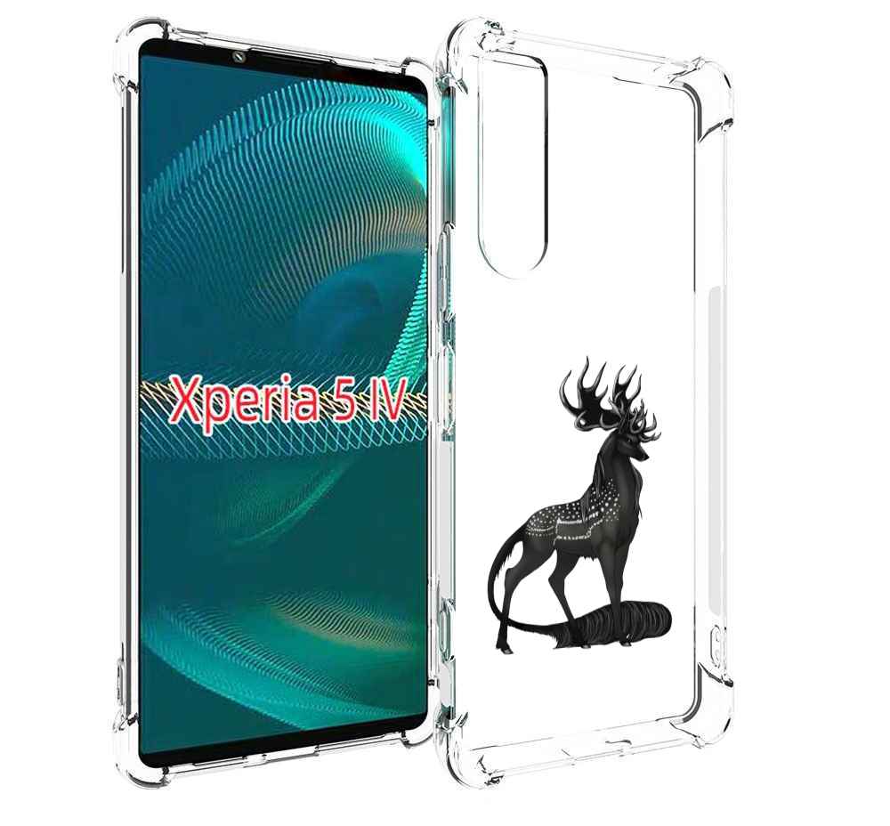 

Чехол MyPads красивый-черный-олень для Sony Xperia 5 IV (5-4), Прозрачный, Tocco