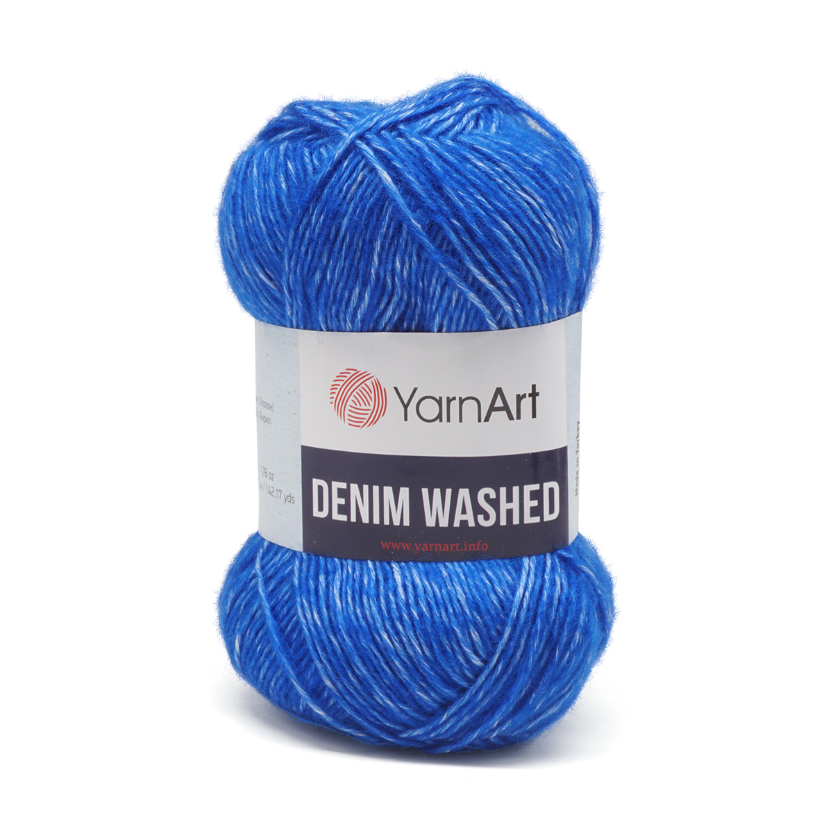 

Пряжа YarnArt 'Denim Washed', 50г, 130м (хлопок, акрил) (910 синий), 10 мотков, Denim Washed