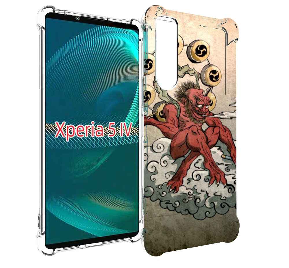 

Чехол MyPads красный чертик на облаке для Sony Xperia 5 IV (5-4), Прозрачный, Tocco