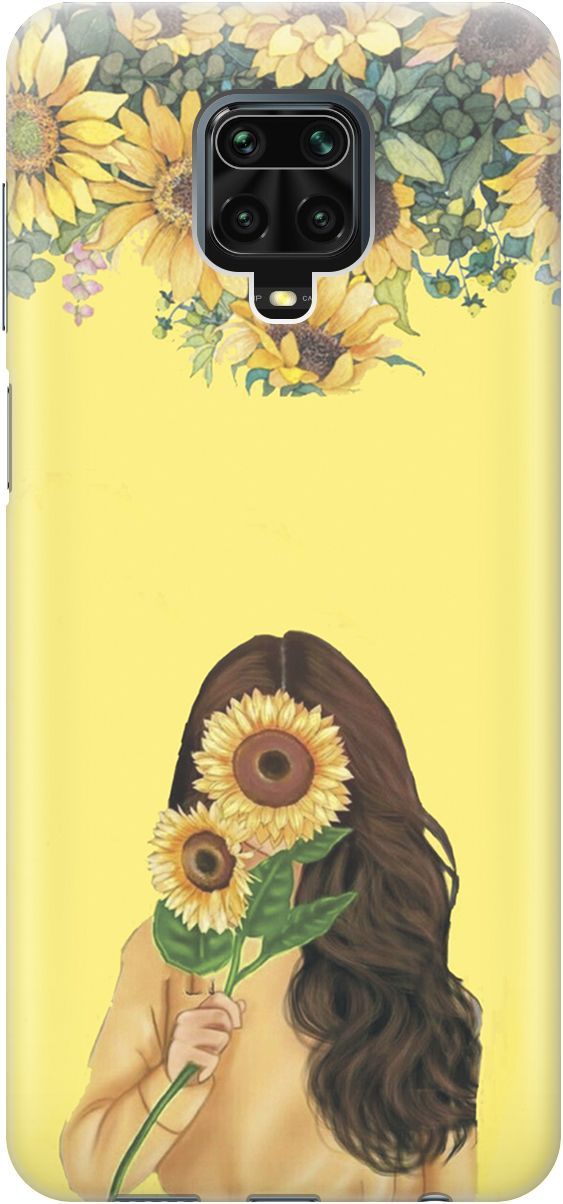 

Чехол на Xiaomi Redmi Note 9s "Девушка и подсолнухи", Желтый;оранжевый, 4805