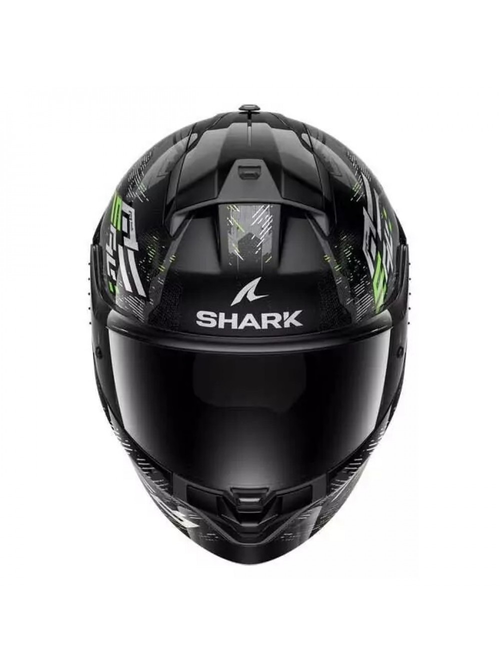 Шлем Shark RIDILL 2 MOLOKAI Black/Silver/Green глянцевый L