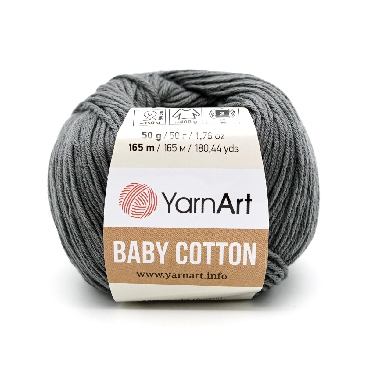 фото Пряжа yarnart 7731146_00026 baby cotton 454 фиолетово-серый