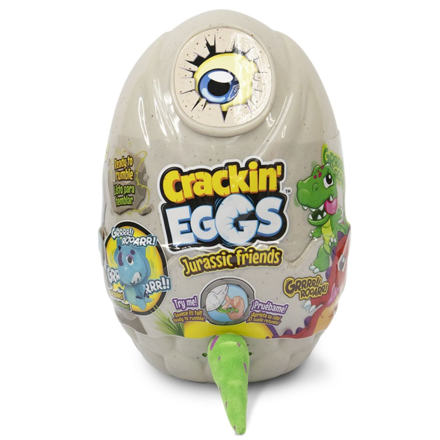 Мягкая игрушка Crackin' Eggs Динозавр зеленый в яйце, серия Парк Динозавров, 22 см игрушка rainbocorns bunnycorn яйцо в непрозрачной упаковке сюрприз 9280sq3