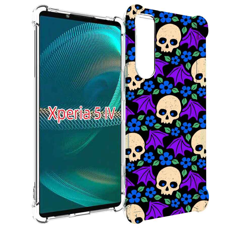 

Чехол MyPads крылатые черепа для Sony Xperia 5 IV (5-4), Прозрачный, Tocco