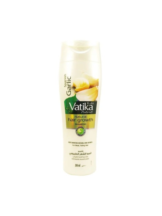 фото Шампунь для выпадающих волос dabur vatika spanish garlic natural hair growth 200 мл