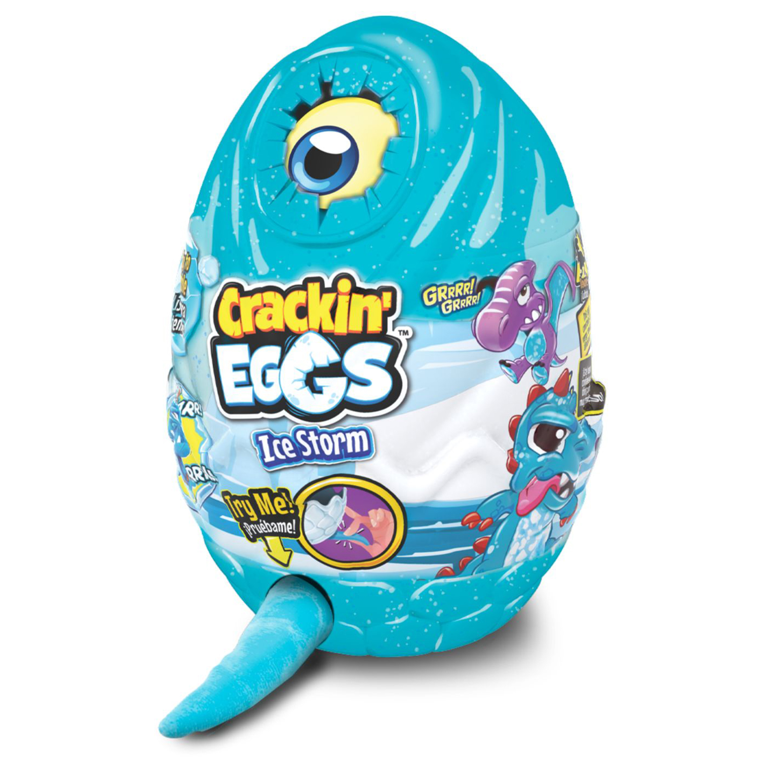 Мягкая игрушка Crackin' Eggs Динозавр голубой в яйце, серия Ледниковый Период, 22 см мягкая игрушка crackin eggs динозавр оранжевый в яйце серия лава 22 см