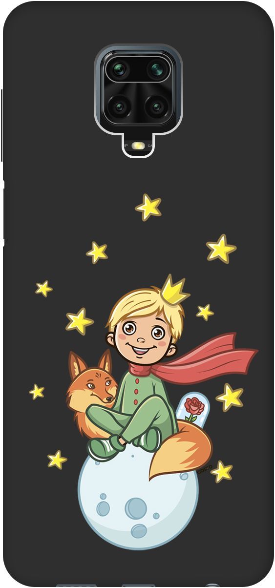 

Чехол на Xiaomi Redmi Note 9s "Little Prince" черный, Черный;бежевый, 2646