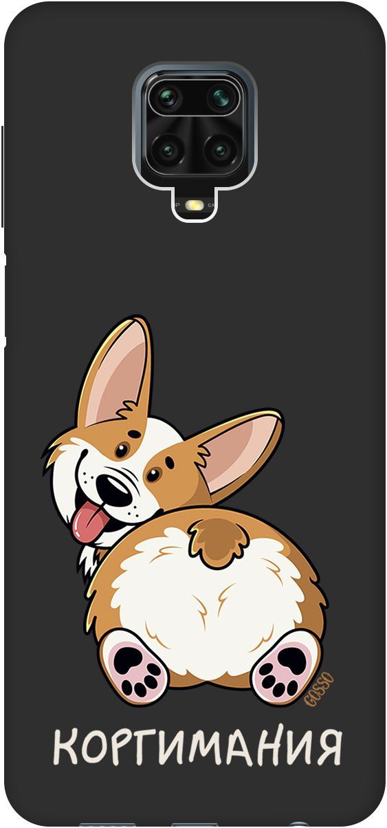 

Чехол на Xiaomi Redmi Note 9s "CorgiMania" черный, Черный;бежевый, 2646