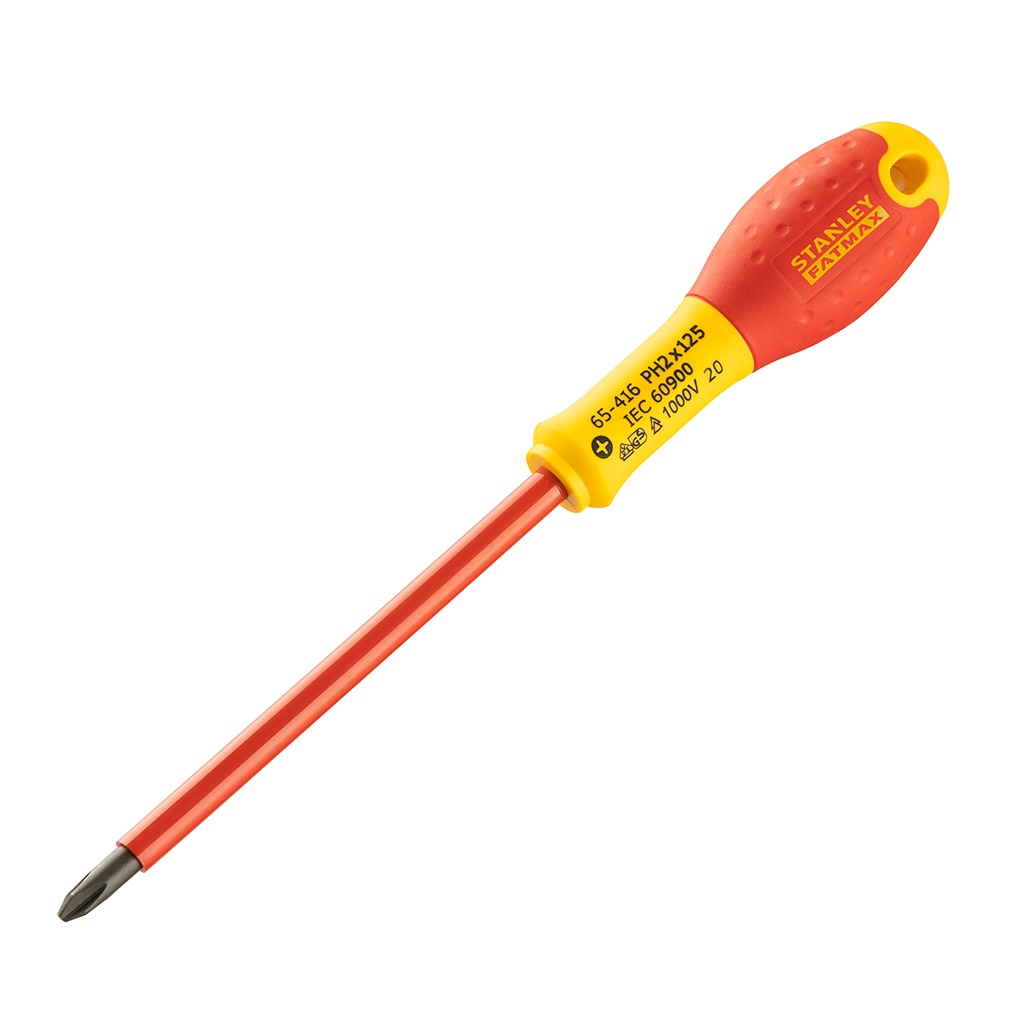 

Отвертка Stanley FatMax 0-65-416 PH2х125мм 1000V, FATMAX 1000V PH2 125 mm 0-65-416