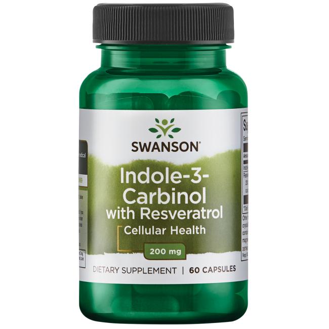 Swanson Indole-3-Carbinol with Resveratrol 200 мг 60 капс