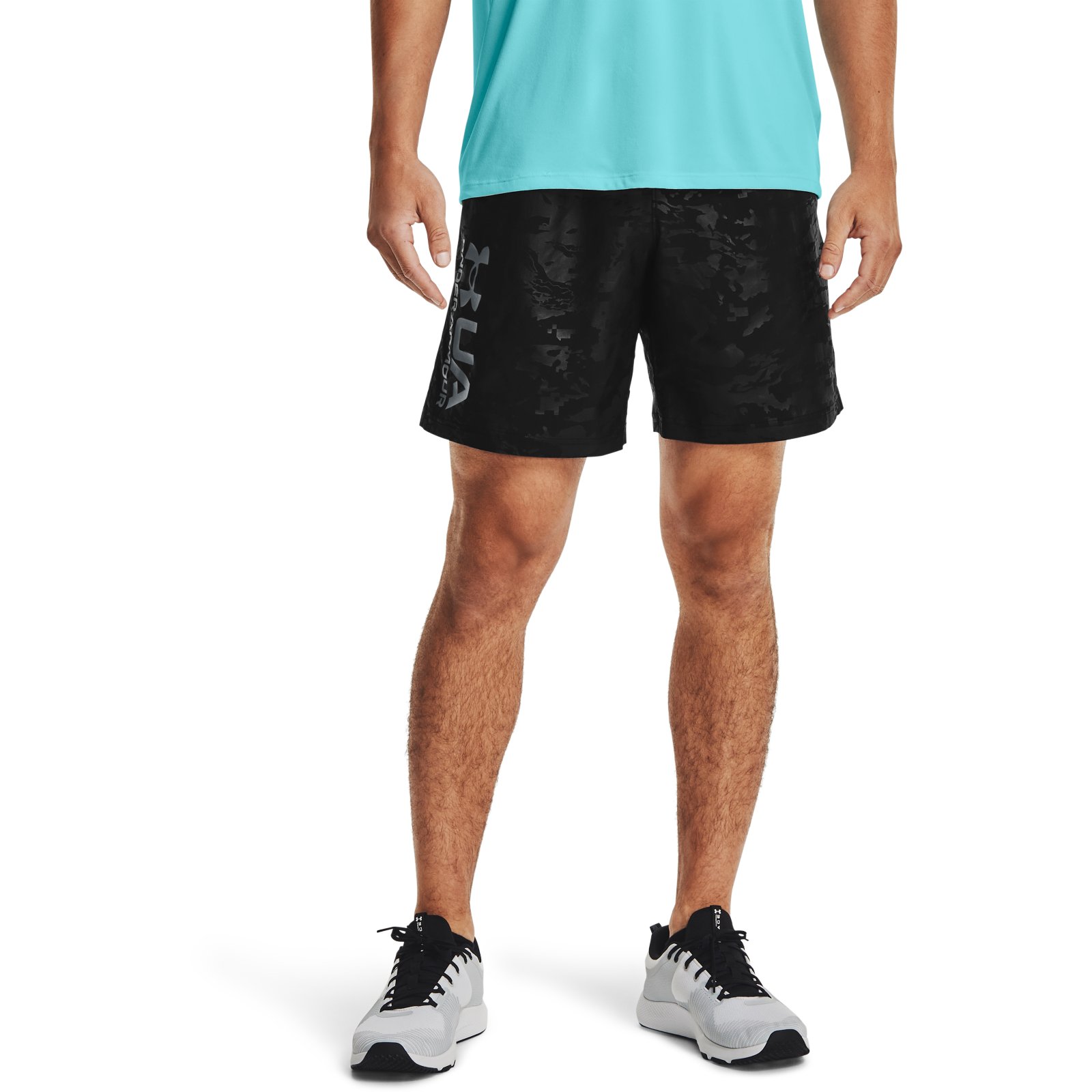 

Шорты мужские Under Armour Woven Emboss Shorts черные L, Woven Emboss Shorts