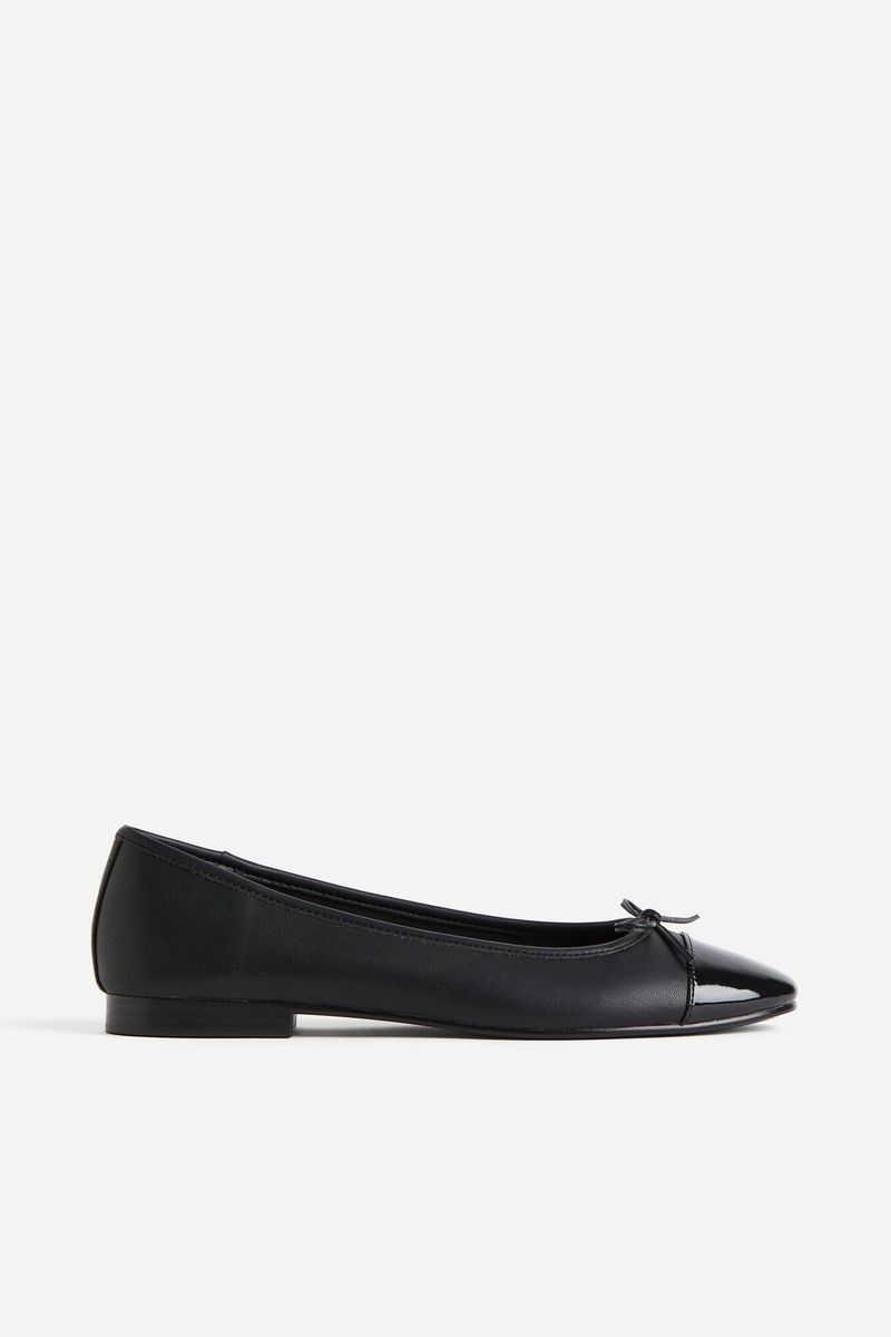 

Балетки женские H&M 1219404 черные 36 EU, Черный, 1219404
