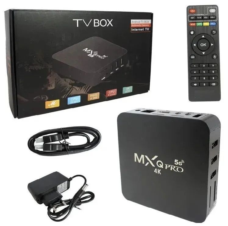 

Смарт-приставка MXQ Pro 4K 5G Black, Черный, Pro 4K 5G