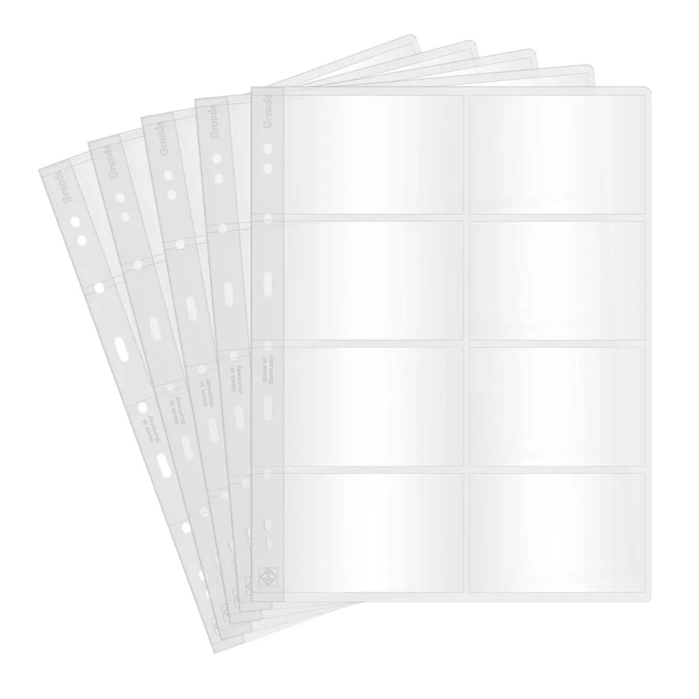 

Лист Grande 4CT на 8 банкнот. 5 шт. Leuchtturm, #360753, Прозрачный
