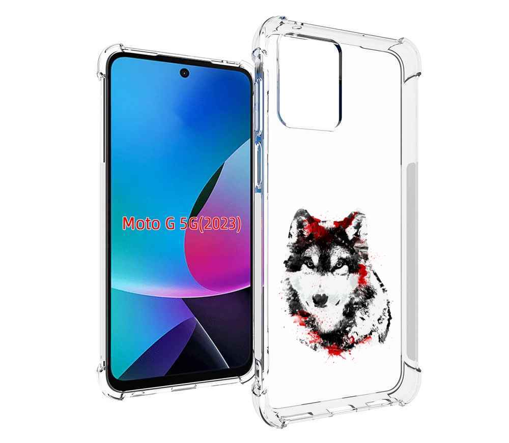 

Чехол MyPads кровавый волк для MOTO G 5G 2023, Tocco