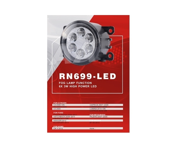 

Противотуманные фары DLAA RN-699LED, RN-699LED Renault Honda Nissan Mitsubishi Maz da Suzuki FORD Chevrlolet