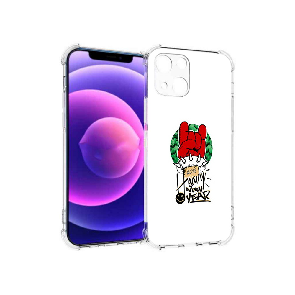 

Чехол MyPads Tocco для Apple iPhone 13 mini Гангстер новый год (PT162959.608.53), Прозрачный, Tocco