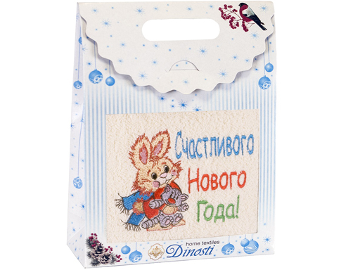 

Полотенце махровое 1шт., 40x70 см. арт. ОМ-101 Счастливого Нового Года! 138567