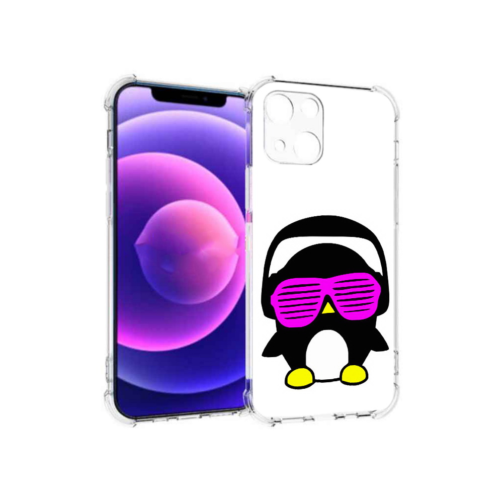 

Чехол MyPads Tocco для Apple iPhone 13 mini пингвин (PT162959.608.541), Прозрачный, Tocco